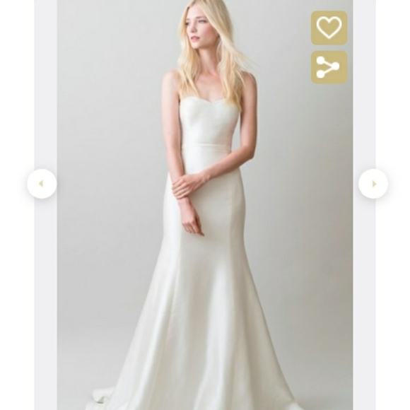 NWT.Jenny Yoo Women's London Mikado Silk Wedding Dress - Picture 6 of 10